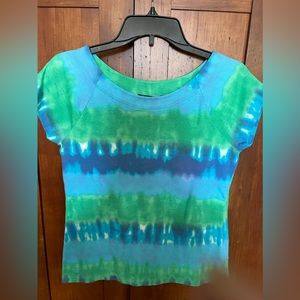 Lauren Blue/Green Tie Dyed Tee Size XL